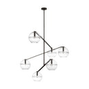 Six Light Chandelier<br /><span style="color:#4AB0CE;">Entrega: 1-2 semanas en USA</span><br /><span style="color:#4AB0CE;font-size:60%;">PREGUNTE POR ENTREGA EN PANAMA</span><br />Collection: Lowing<br />Finish: Blackened Forged