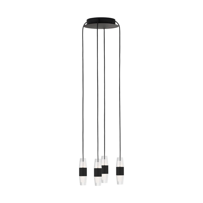 Visual Comfort Modern - SLCH38327B - LED Chandelier - Lassell - Nightshade Black