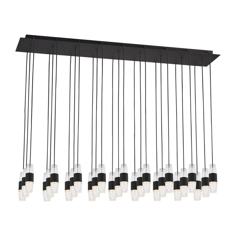 Visual Comfort Modern - SLCH38727B-277 - LED Chandelier - Lassell - Nightshade Black