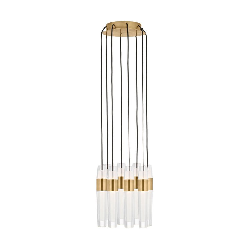 LED Chandelier<br /><span style="color:#4AB0CE;">Entrega: 4-10 dias en USA</span><br /><span style="color:#4AB0CE;font-size:60%;">PREGUNTE POR ENTREGA EN PANAMA</span><br />Collection: Lassell<br />Finish: Natural Brass