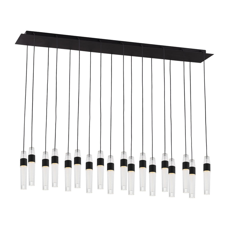 Visual Comfort Modern - SLCH40227B - LED Chandelier - Lassell - Nightshade Black