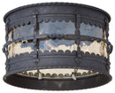 Three Light Flush Mount<br /><span style="color:#4AB0CE;">Entrega: 4-10 dias en USA</span><br /><span style="color:#4AB0CE;font-size:60%;">PREGUNTE POR ENTREGA EN PANAMA</span><br />Collection: Mallorca<br />Finish: Spanish Iron