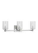 Generation Lighting - GLV1033BS - Three Light Wall / Bath - Parker - Brushed Steel