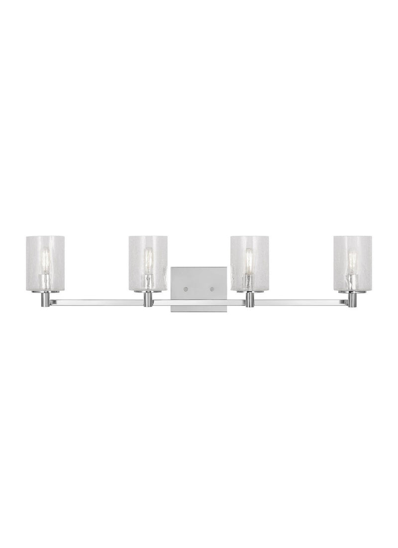Generation Lighting - GLV1034CH - Four Light Wall / Bath - Parker - Chrome