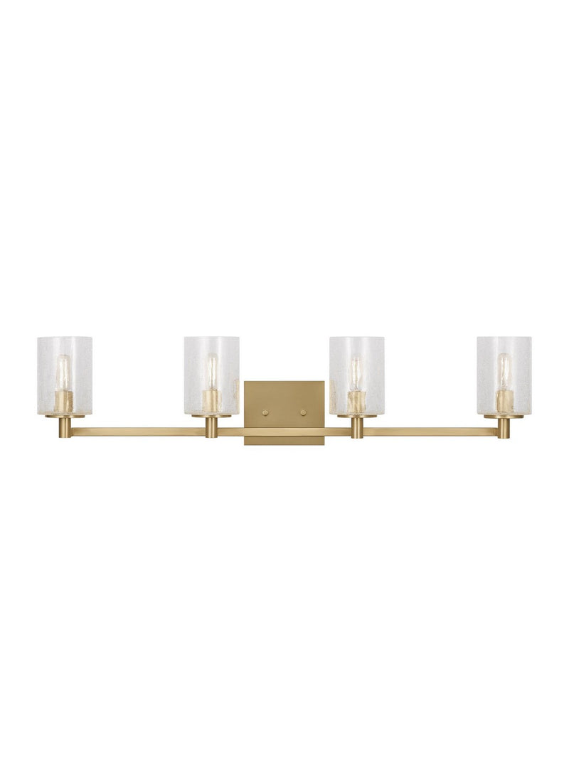 Generation Lighting - GLV1034SB - Four Light Wall / Bath - Parker - Satin Bronze