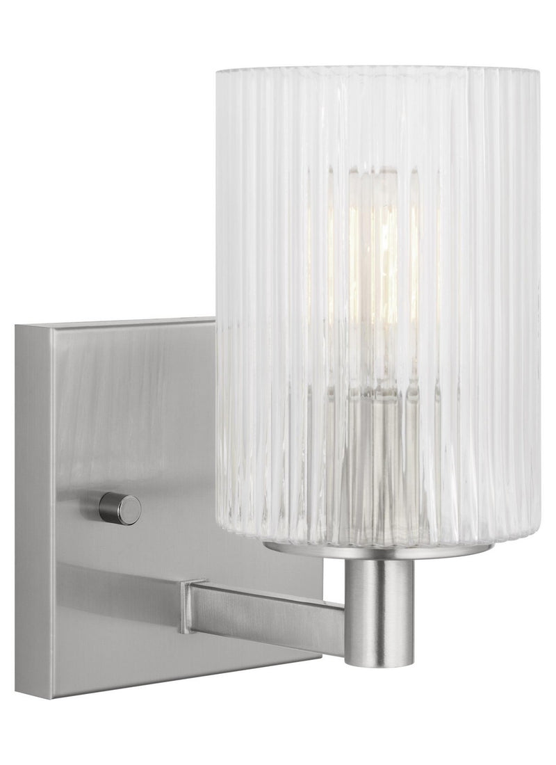 Generation Lighting - GLV1041BS - One Light Wall / Bath Sconce - Lando - Brushed Steel