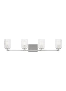 Generation Lighting - GLV1044BS - Four Light Wall / Bath - Lando - Brushed Steel
