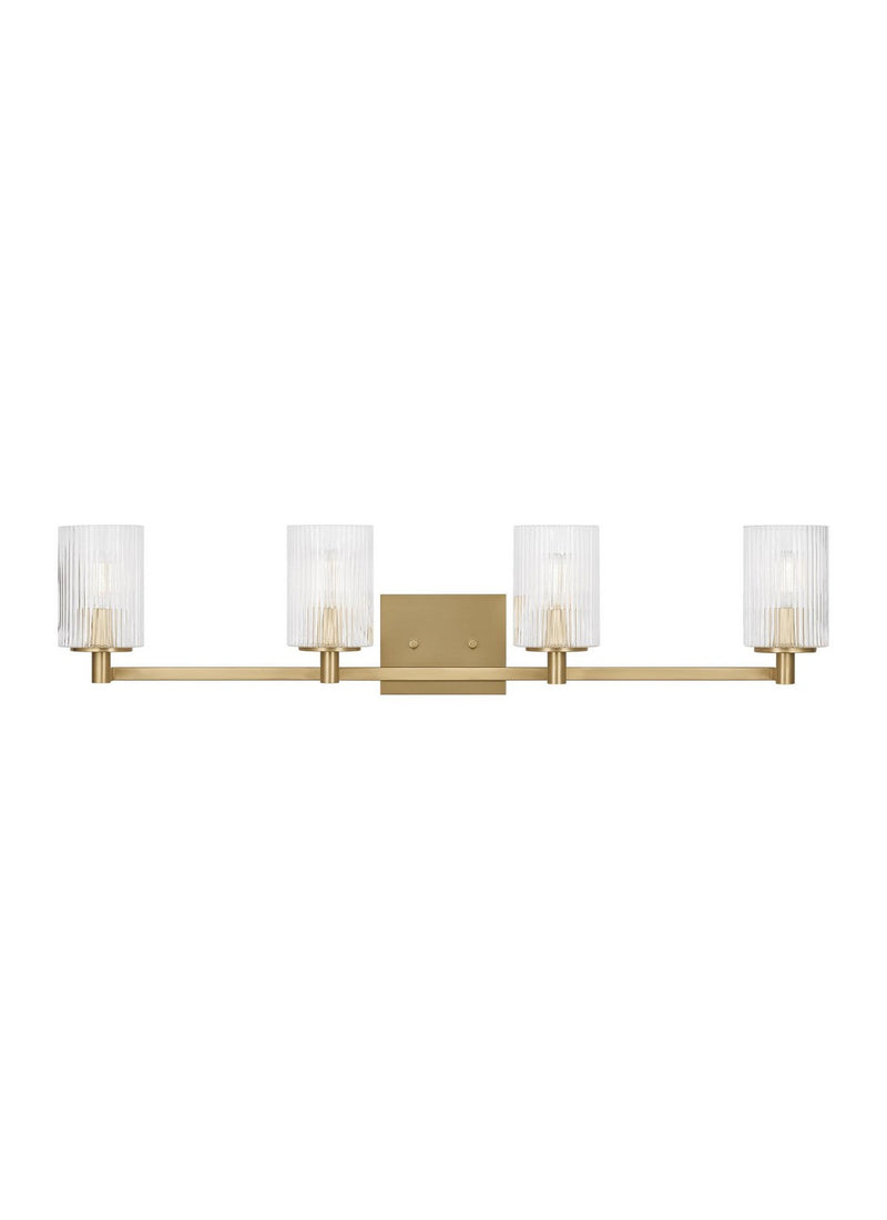 Generation Lighting - GLV1044SB - Four Light Wall / Bath - Lando - Satin Bronze