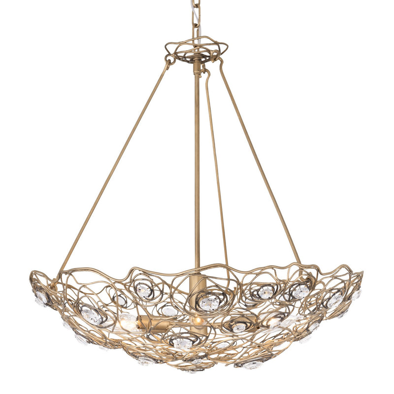 Six Light Pendant<br /><span style="color:#4AB0CE;">Entrega: 2-3 semanas en USA</span><br /><span style="color:#4AB0CE;font-size:60%;">PREGUNTE POR ENTREGA EN PANAMA</span><br />Collection: Ethereal Rose<br />Finish: Havana Gold Ombre