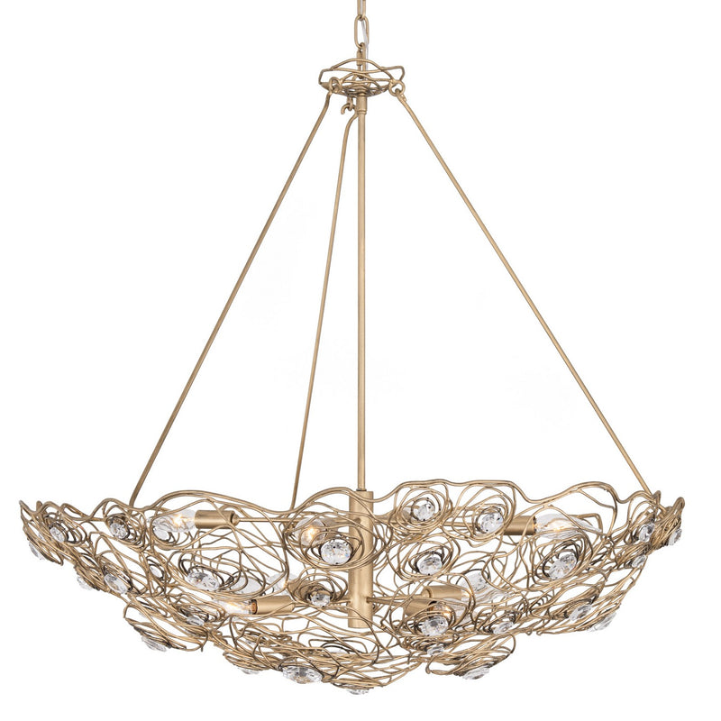Eight Light Pendant<br /><span style="color:#4AB0CE;">Entrega: 4-10 dias en USA</span><br /><span style="color:#4AB0CE;font-size:60%;">PREGUNTE POR ENTREGA EN PANAMA</span><br />Collection: Ethereal Rose<br />Finish: Havana Gold Ombre