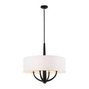 Four Light Pendant<br /><span style="color:#4AB0CE;">Entrega: 4-10 dias en USA</span><br /><span style="color:#4AB0CE;font-size:60%;">PREGUNTE POR ENTREGA EN PANAMA</span><br />Collection: Patchwork<br />Finish: Black/Satin Brass