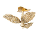 Three Light Semi-Flush Mount<br /><span style="color:#4AB0CE;">Entrega: 4-10 dias en USA</span><br /><span style="color:#4AB0CE;font-size:60%;">PREGUNTE POR ENTREGA EN PANAMA</span><br />Collection: Banana Leaf<br />Finish: French Gold/Natural Seagrass