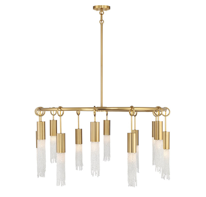 12 Light Chandelier<br /><span style="color:#4AB0CE;">Entrega: 4-10 dias en USA</span><br /><span style="color:#4AB0CE;font-size:60%;">PREGUNTE POR ENTREGA EN PANAMA</span><br />Collection: Chelsea<br />Finish: Warm Brass