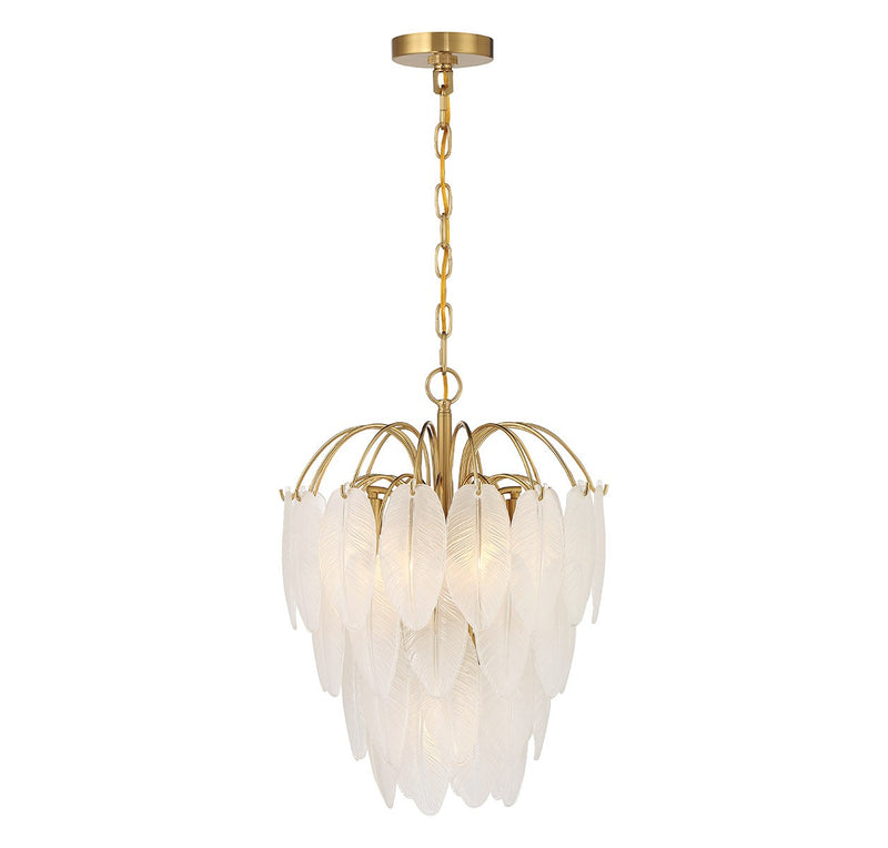 Five Light Chandelier<br /><span style="color:#4AB0CE;">Entrega: 3-4 semanas en USA</span><br /><span style="color:#4AB0CE;font-size:60%;">PREGUNTE POR ENTREGA EN PANAMA</span><br />Collection: Boa<br />Finish: Warm Brass