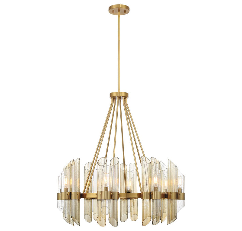 Eight Light Chandelier<br /><span style="color:#4AB0CE;">Entrega: 4-10 dias en USA</span><br /><span style="color:#4AB0CE;font-size:60%;">PREGUNTE POR ENTREGA EN PANAMA</span><br />Collection: Biltmore<br />Finish: Warm Brass