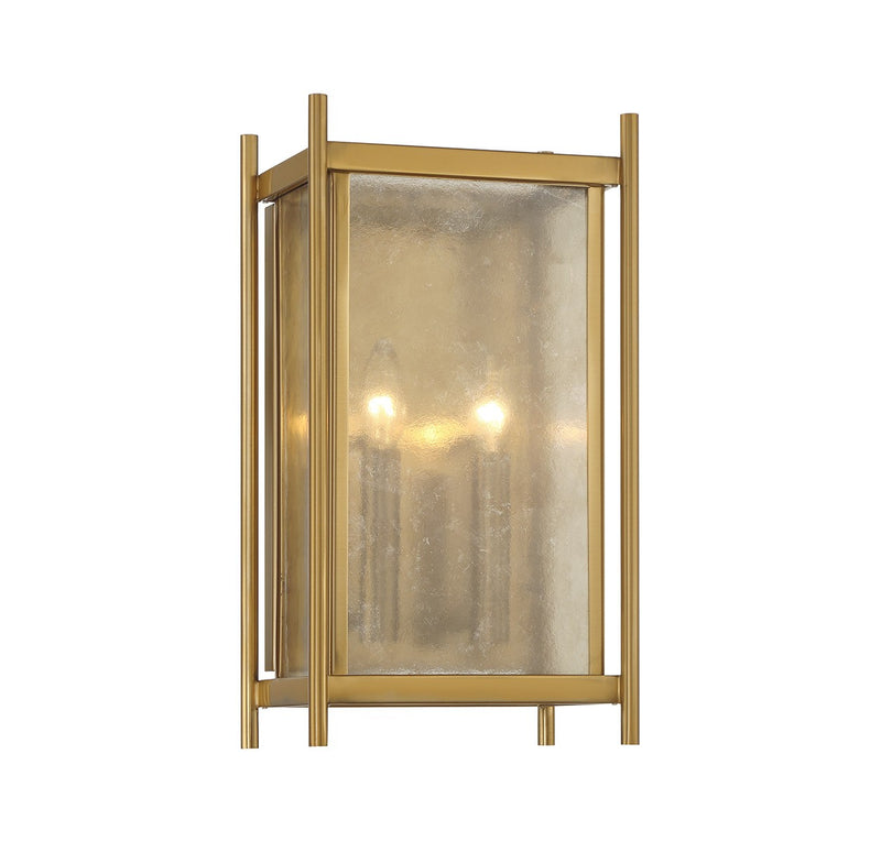 Two Light Wall Sconce<br /><span style="color:#4AB0CE;">Entrega: 4-10 dias en USA</span><br /><span style="color:#4AB0CE;font-size:60%;">PREGUNTE POR ENTREGA EN PANAMA</span><br />Collection: Jacobs<br />Finish: Warm Brass