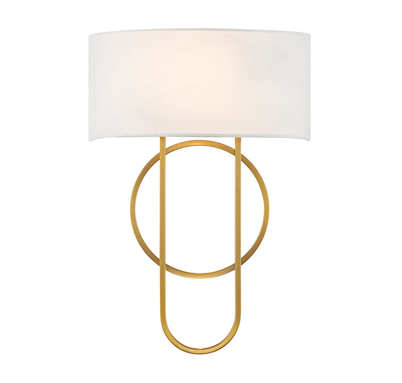 Two Light Wall Sconce<br /><span style="color:#4AB0CE;">Entrega: 4-10 dias en USA</span><br /><span style="color:#4AB0CE;font-size:60%;">PREGUNTE POR ENTREGA EN PANAMA</span><br />Collection: Tempe<br />Finish: Warm Brass