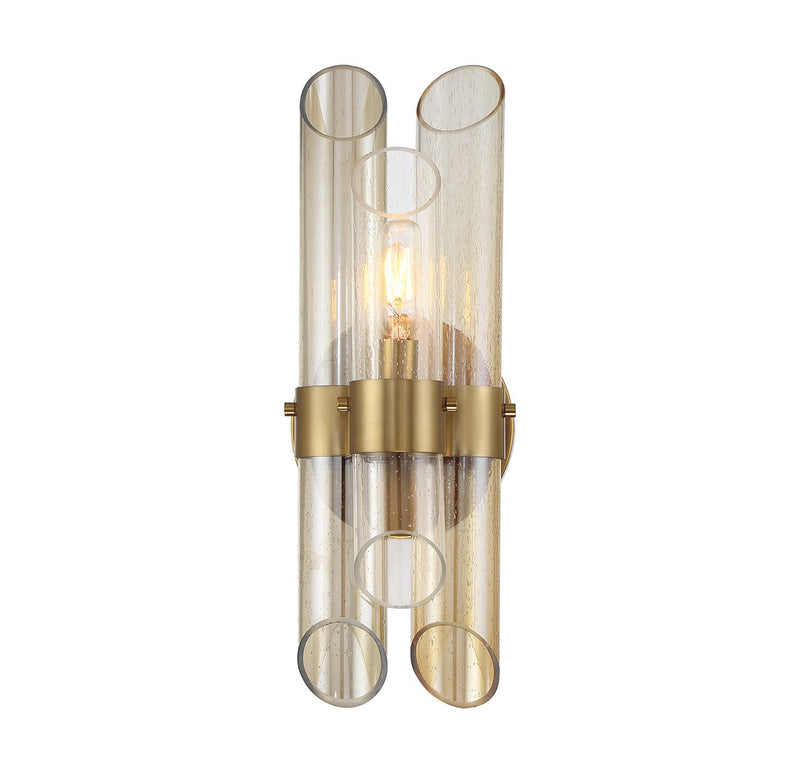 One Light Wall Sconce<br /><span style="color:#4AB0CE;">Entrega: 4-10 dias en USA</span><br /><span style="color:#4AB0CE;font-size:60%;">PREGUNTE POR ENTREGA EN PANAMA</span><br />Collection: Biltmore<br />Finish: Warm Brass