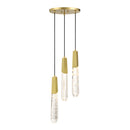 LED Pendant<br /><span style="color:#4AB0CE;">Entrega: 4-10 dias en USA</span><br /><span style="color:#4AB0CE;font-size:60%;">PREGUNTE POR ENTREGA EN PANAMA</span><br />Collection: Drifting Droplets<br />Finish: Brushed Brass