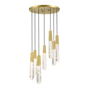 LED Pendant<br /><span style="color:#4AB0CE;">Entrega: 4-10 dias en USA</span><br /><span style="color:#4AB0CE;font-size:60%;">PREGUNTE POR ENTREGA EN PANAMA</span><br />Collection: Drifting Droplets<br />Finish: Brushed Brass