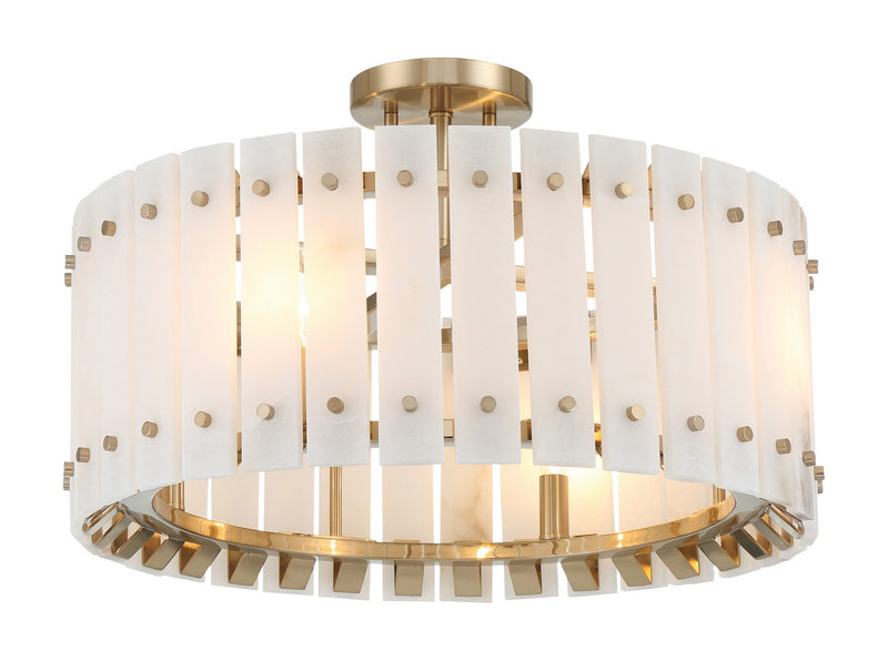 Metropolitan - N1844-776 - Four Light Semi-Flush Mount - Bardon - Celeste Brass