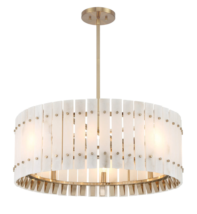 Metropolitan - N1847-776 - Eight Light Pendant - Bardon - Celeste Brass