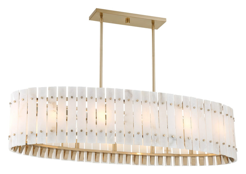 Metropolitan - N1849-776 - Five Light Island Chandelier - Bardon - Celeste Brass