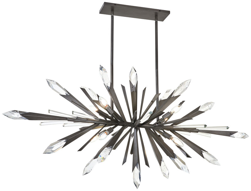 Metropolitan - N1949-766 - Eight Light Island Pendant - Elsa - Midnight Graphite