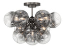 Metropolitan - N5363-605 - 12 Light Semi Flush Mount - Neveh - Gun Metal