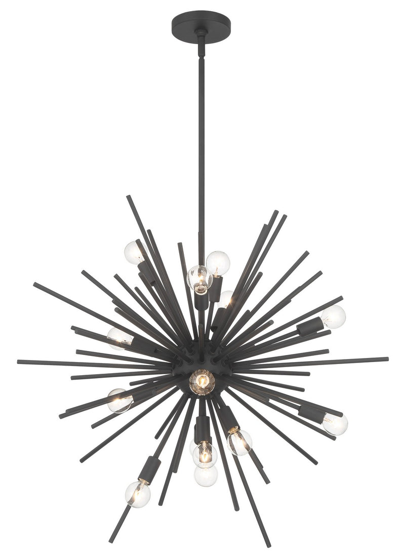 Minka-Lavery - 1112-66 - 15 Light Pendant - Bessel - Sand Coal