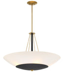Minka-Lavery - 1705-781 - Five Light Pendant - Bax - Sand Coal and Soft Brass