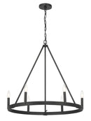 Minka-Lavery - 1715-66A - Six Light Chandelier - Dutton - Black Coal