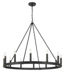 Minka-Lavery - 1716-66A - 12 Light Chandelier - Dutton - Coal Black