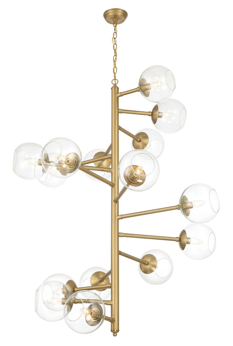 Minka-Lavery - 1894-894 - 15 Light Pendant - Millikan - Signature Brass