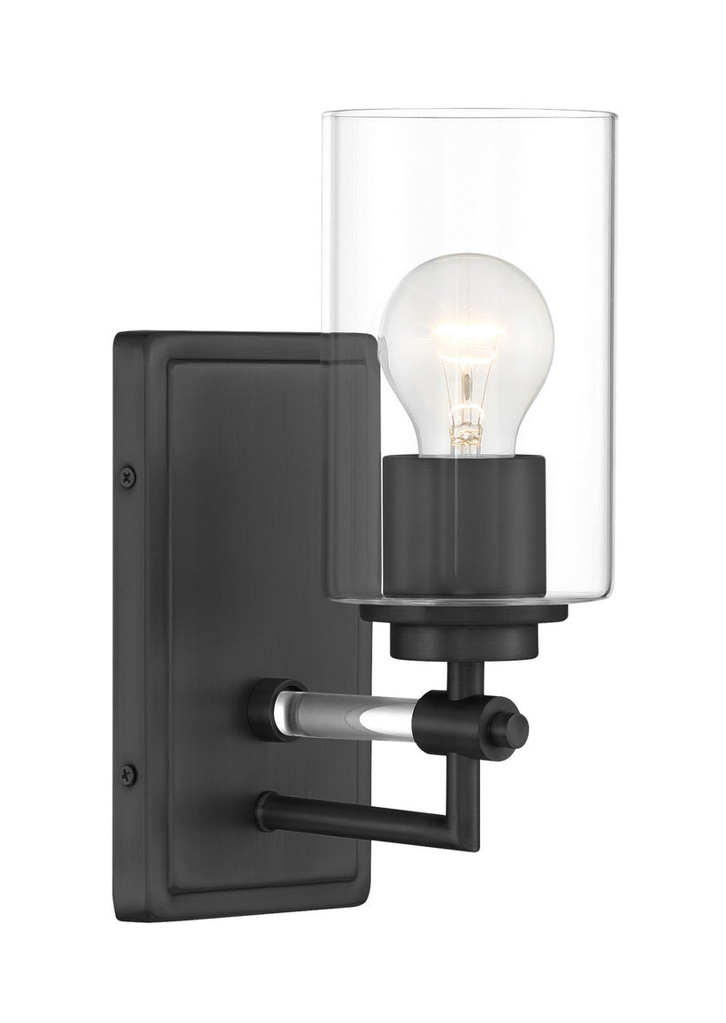 Minka-Lavery - 2641-66A - One Light Bath Vanity - Binsly - Coal Black