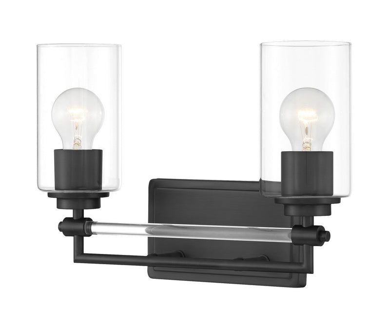 Minka-Lavery - 2642-66A - Two Light Bath Vanity - Binsly - Coal Black