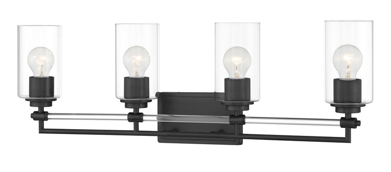 Minka-Lavery - 2644-66A - Four Light Bath Vanity - Binsly - Coal Black