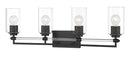 Minka-Lavery - 2644-66A - Four Light Bath Vanity - Binsly - Coal Black