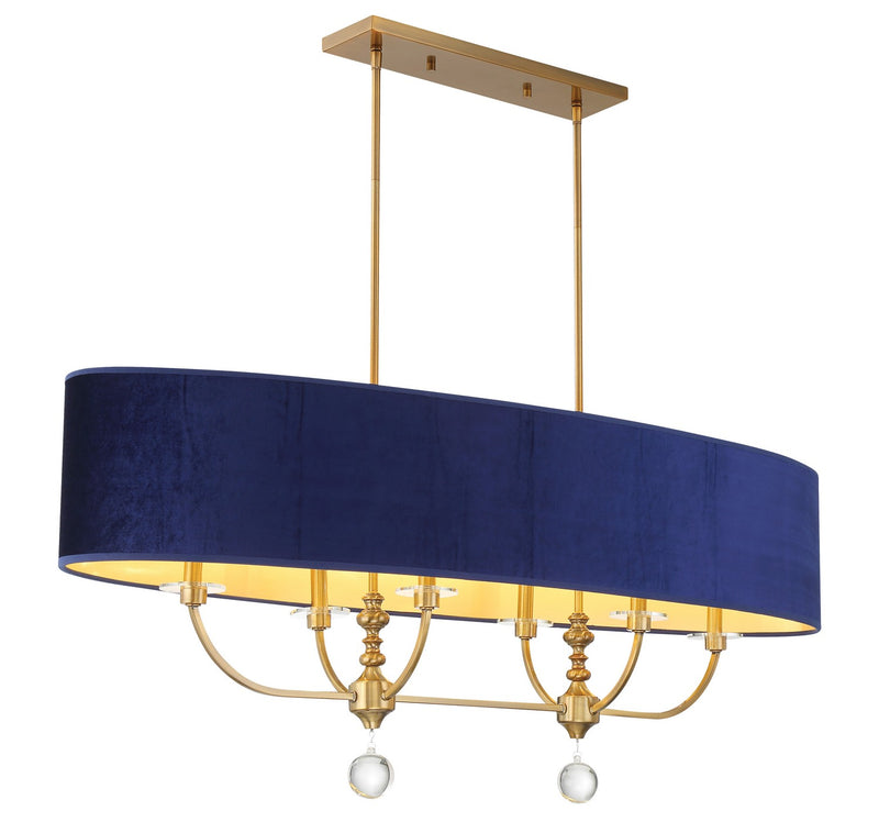 Minka-Lavery - 3486-923 - Six Light Island Chandelier - Van Noord - Oxidized Aged Brass