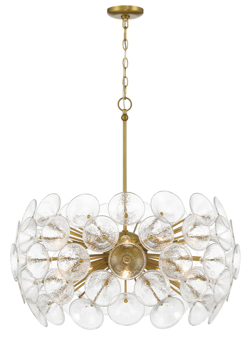 Minka-Lavery - 3657-695 - Ten Light Pendant - Winter - Soft Brass