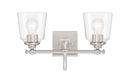 Minka-Lavery - 4002-84 - Two Light Vanity - Antonia - Brushed Nickel