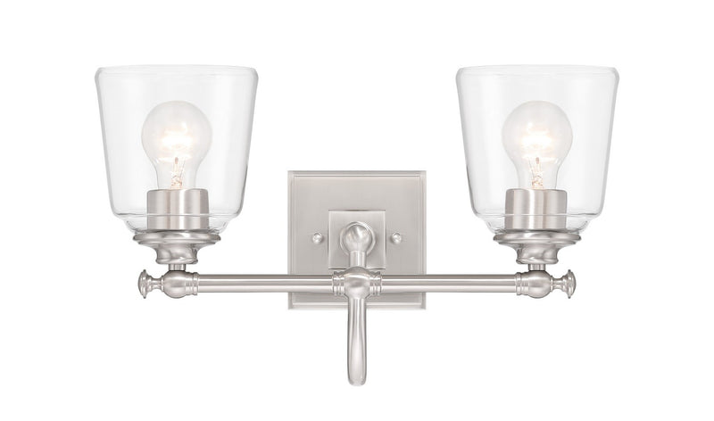 Minka-Lavery - 4002-84 - Two Light Bath Vanity - Antonia - Brushed Nickel