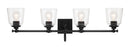Minka-Lavery - 4004-66A - Four Light Bath Vanity - Antonia - Coal Black