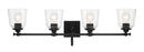 Minka-Lavery - 4004-66A - Four Light Bath Vanity - Antonia - Coal Black