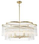 Minka-Lavery - 5456-856 - Six Light Pendant - Azura - Heirloom Brass