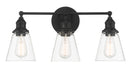 Minka-Lavery - 5683-66A - Three Light Bath Vanity - Barwell - Coal Black