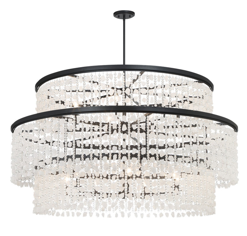Minka-Lavery - 6709-66 - 14 Light Chandelier - Shimmering Elegance - Sand Coal Black