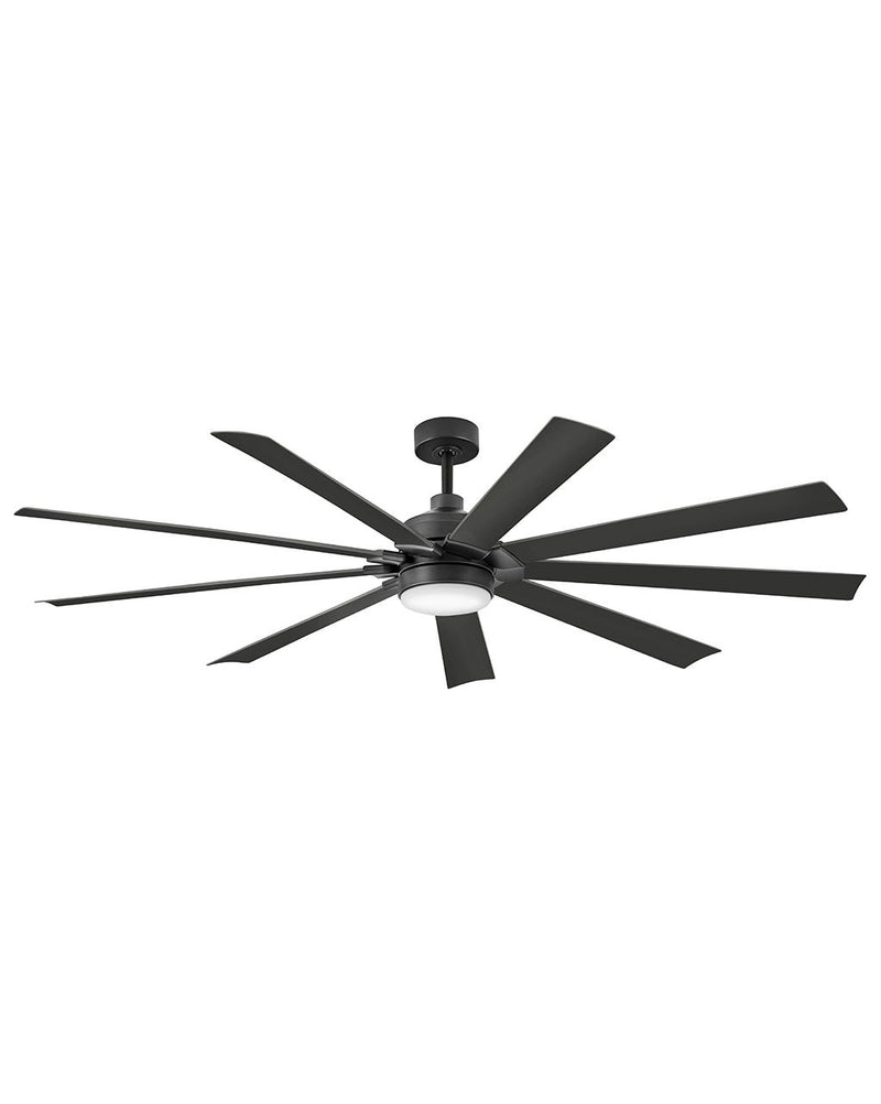 Hinkley - 904280FBB-LWD - 80"Ceiling Fan - Turbine - Matte Black