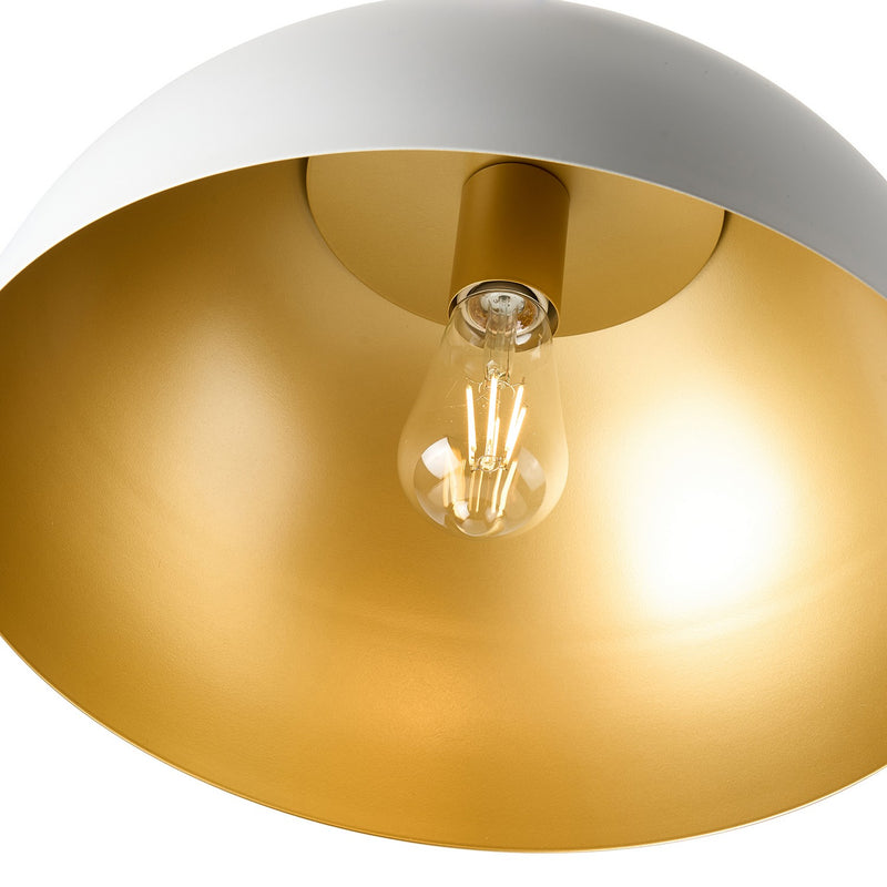 Artcraft Canada - AC12000BR - One Light Pendant - Pantheon - Gold, White