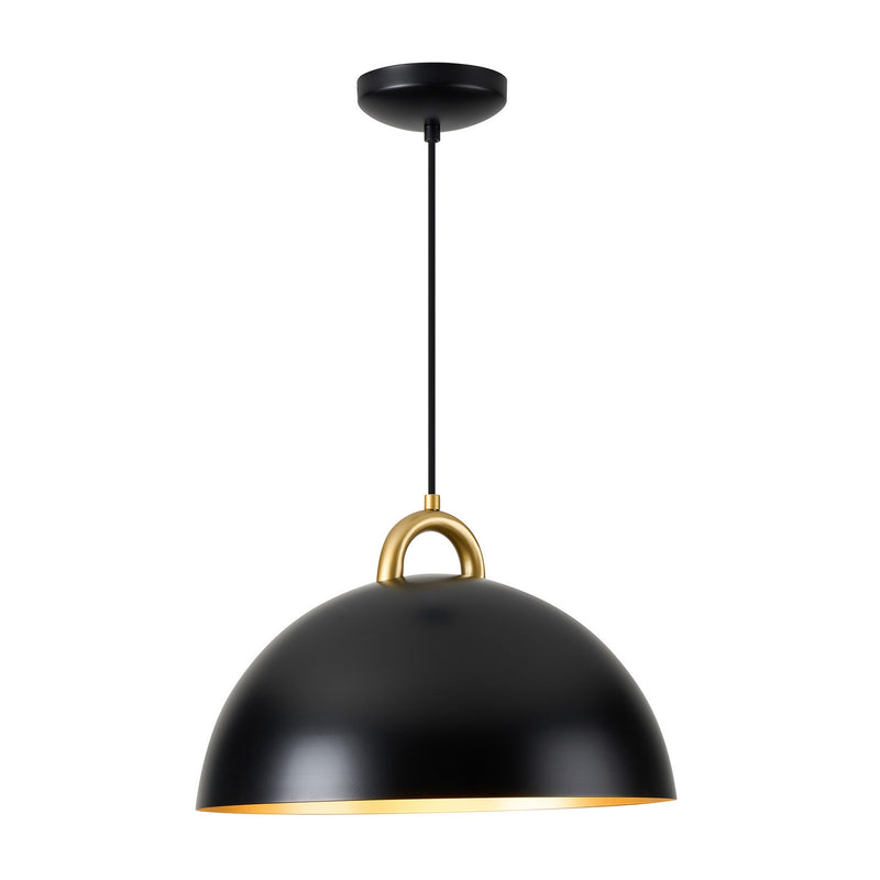 One Light Pendant<br /><span style="color:#4AB0CE;">Entrega: 4-10 dias en USA</span><br /><span style="color:#4AB0CE;font-size:60%;">PREGUNTE POR ENTREGA EN PANAMA</span><br />Collection: Pantheon<br />Finish: Black, Rust Brass